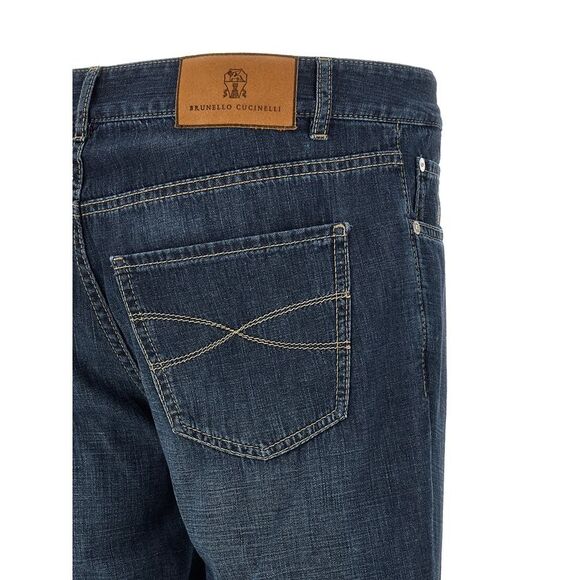Brunello Cucinelli Men's Japanese Denim Jeans - Picture 4 of 5